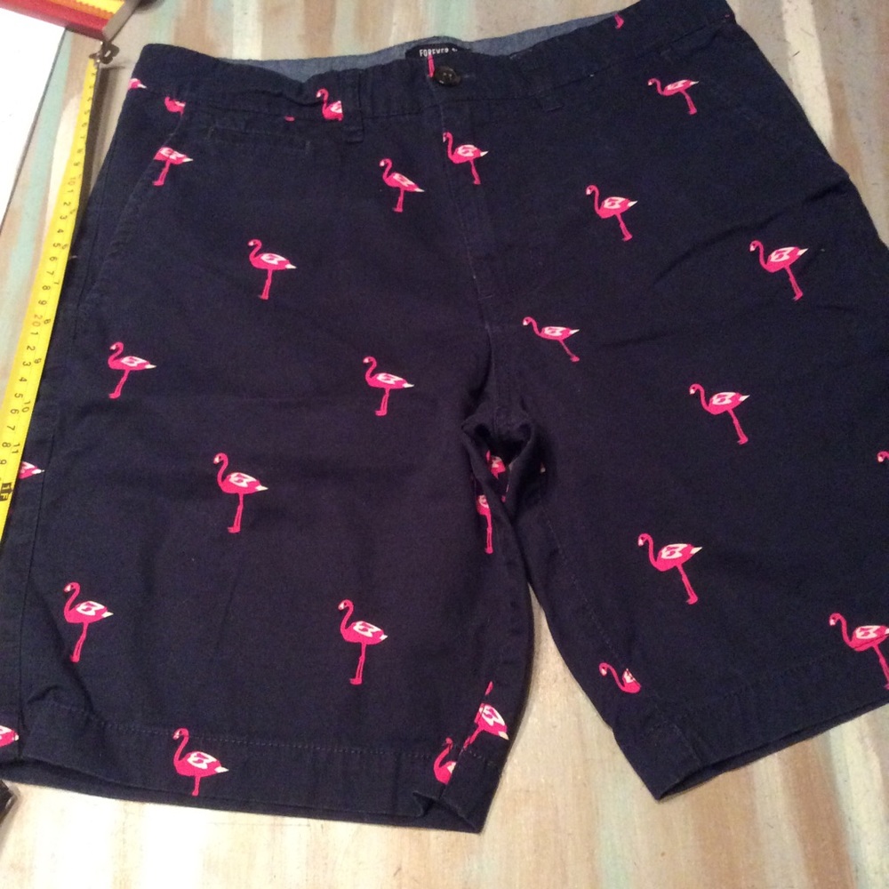 Forever 21 men’s flamingo shorts